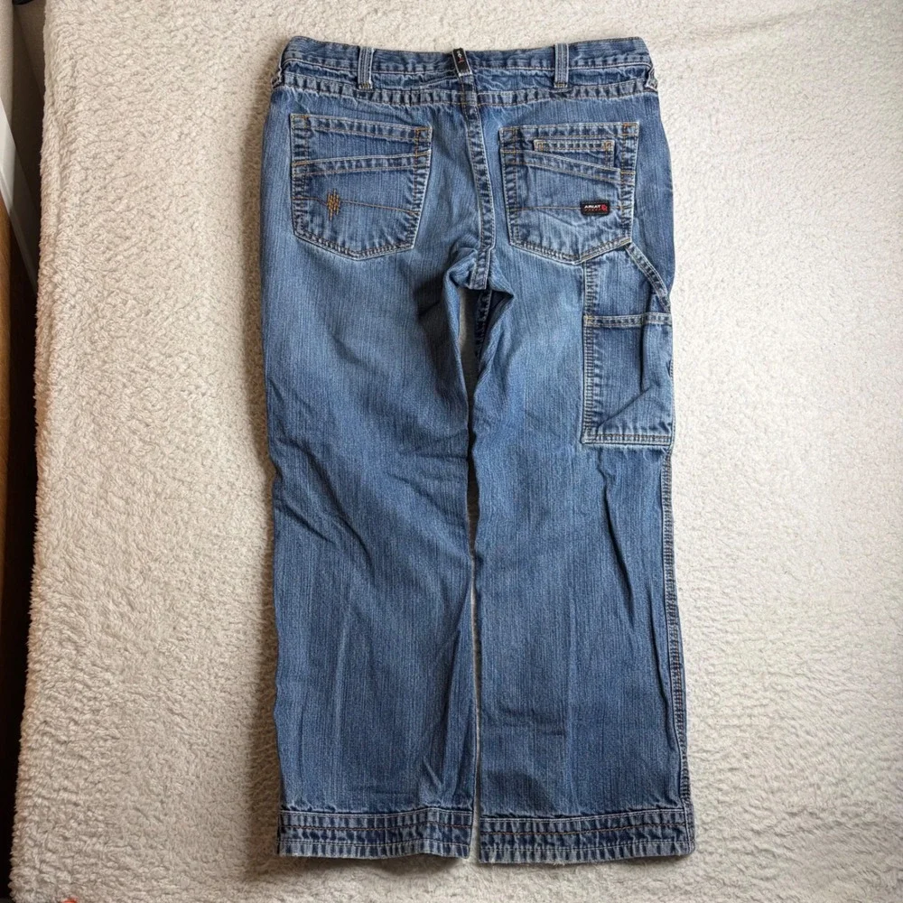 Ariat FR M4 Relaxed Boot Jeans Mens 36x30 (29) Blue Denim Flame Resistant Work